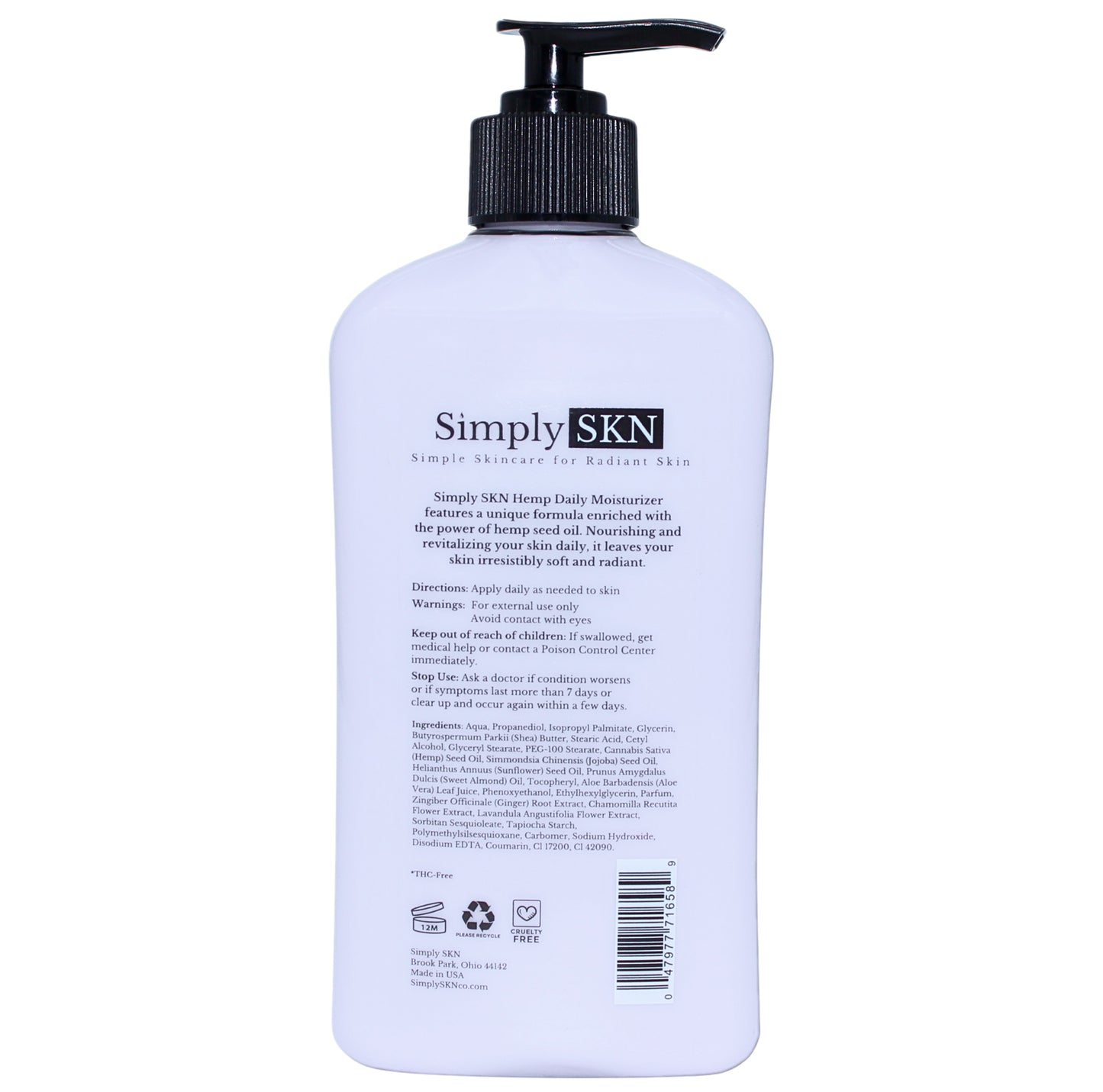 Lavender Hemp Daily Moisturizer - 17 fl. oz.