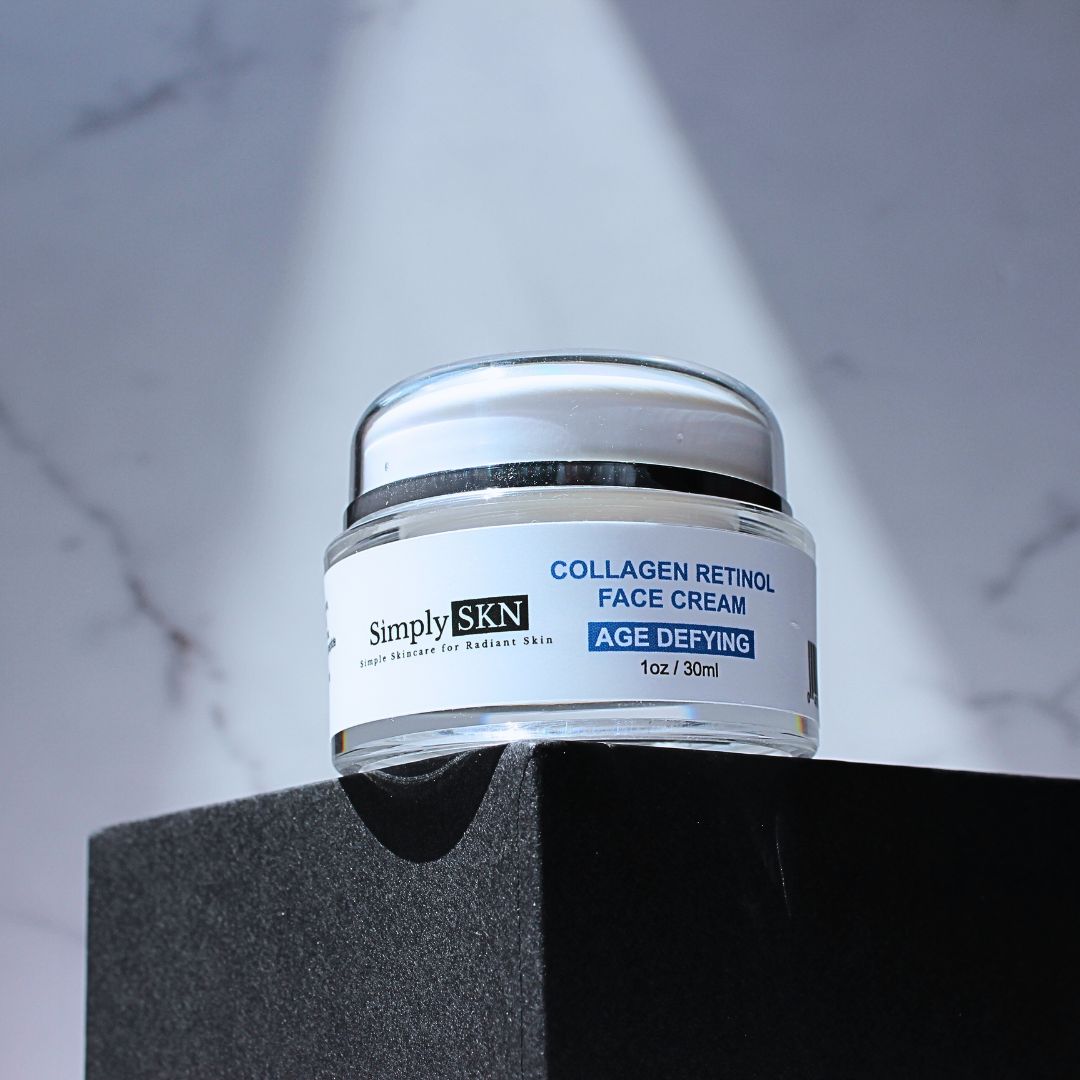 Simply SKN Collagen Retinol Face Cream to Reduce and Diminish Fine Lines and Wrinkles